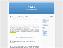 Tablet Screenshot of blog.sidra-villaviciosa.es